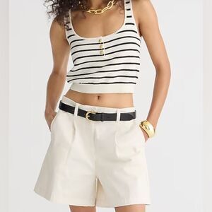 J.Crew Pleated capeside chino short NWT Size 10